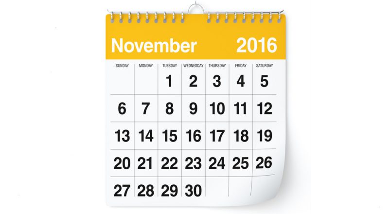 Φορολογικές, ασφαλιστικές και εργατικές υποχρεώσεις Νοεμβρίου 2016